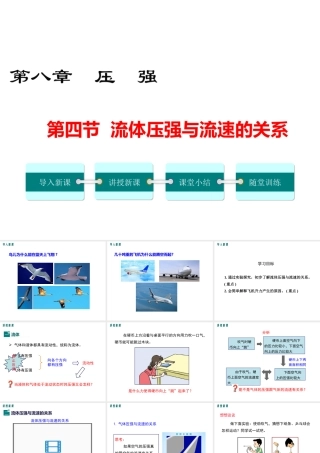 4.第四节  流体压强与流速的关系课件