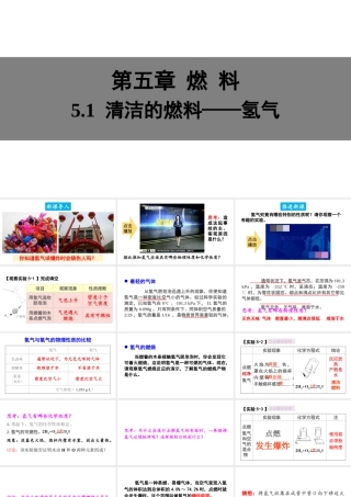 5.1 清洁的燃料——氢气课件
