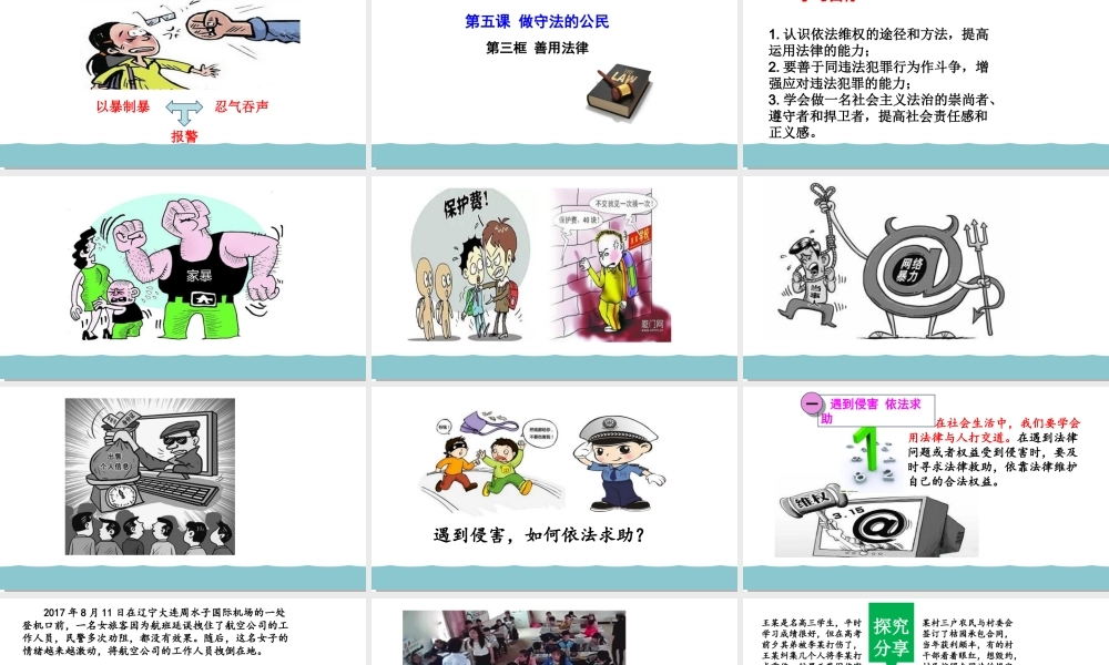 5.3  善用法律   教学优质课件