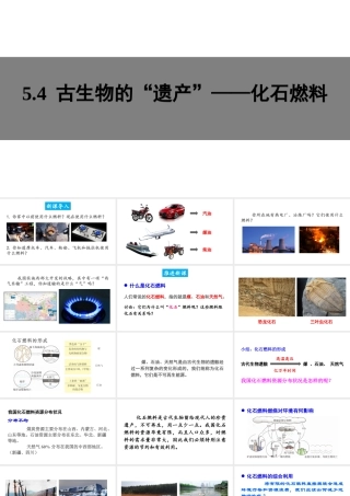 5.4 古生物的“遗产”——化石燃料课件