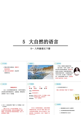 5大自然的语言课件