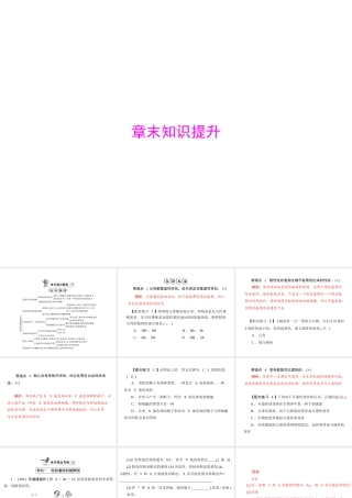 《随堂优化训练》2011年八年级生物上册 第6单元 第20章 章末知识提升 配套课件 北师大版