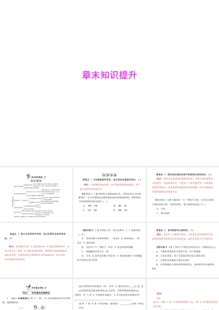 《随堂优化训练》2011年八年级生物上册 第6单元 第20章 章末知识提升课件 北师大版