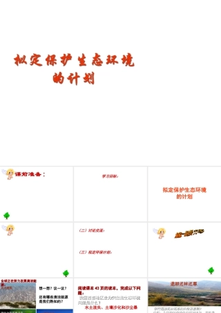 7.3  拟定保护生态环境的计划课件 (2)