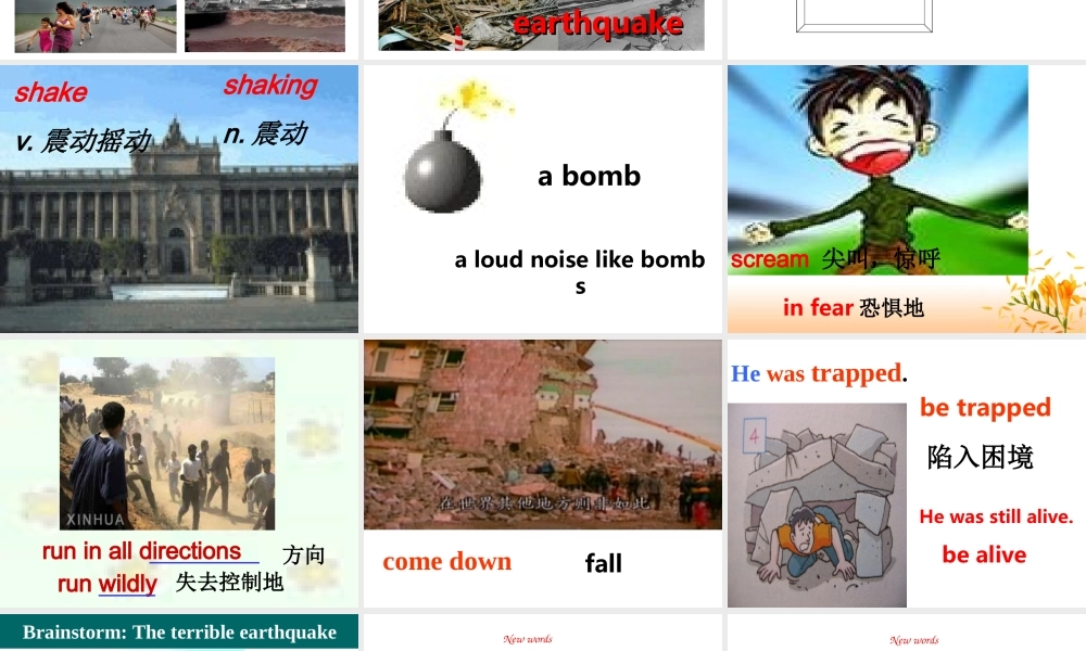 8A Unit6 Natural Disasters reading