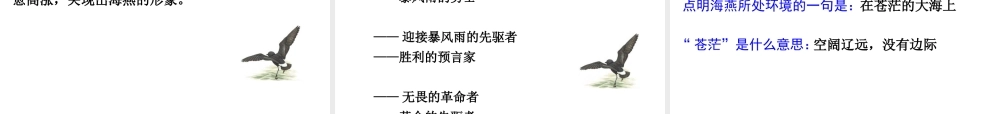 2级语文下册 第一单元 1 海燕课件 苏教版