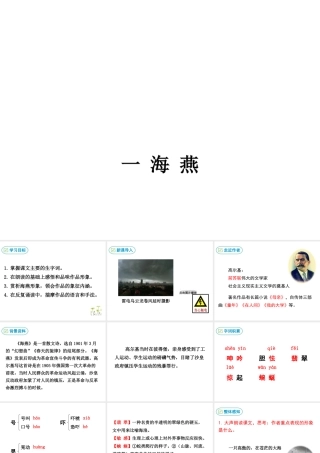 2级语文下册 第一单元 1 海燕课件 苏教版