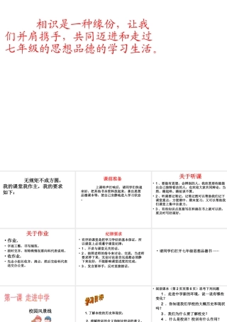 》校园风景线课件 教科版-教科版初中七年级上册政治课件