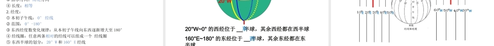 9月七年级地理上册 第一章 第一节 经线和经度课件 湘教版-湘教版初中七年级上册地理课件