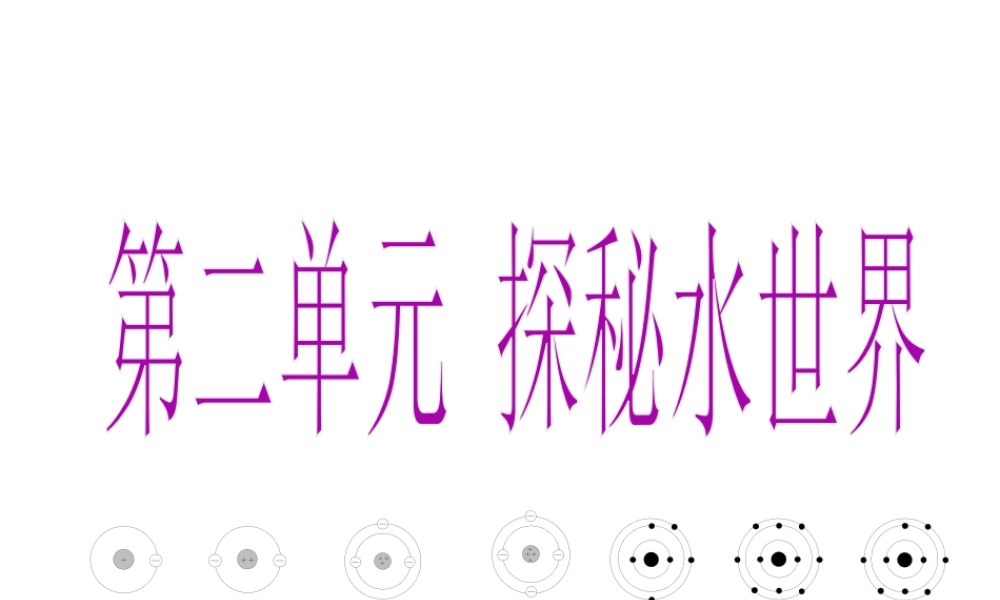 【2012新教材】九年级化学 第二单元 第三节 原子的构成课件 鲁教版