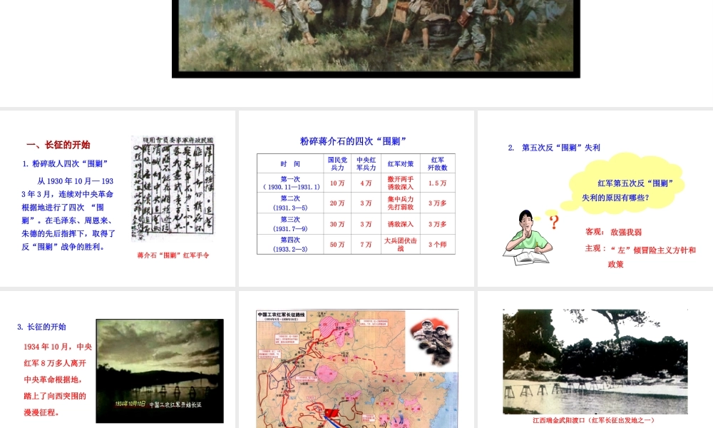 【世纪级历史上册 情境互动课型 3.12 红军长征课件 川教版