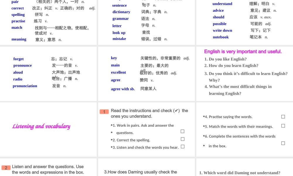 Module 1 Unit 1课件