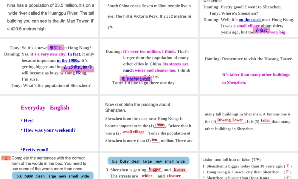 Module 2 Unit 1课件