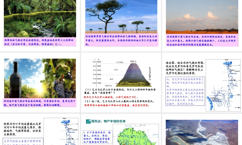 2019春七年级地理下册 第六章 第二节 非洲教学课件 （新版）湘教版