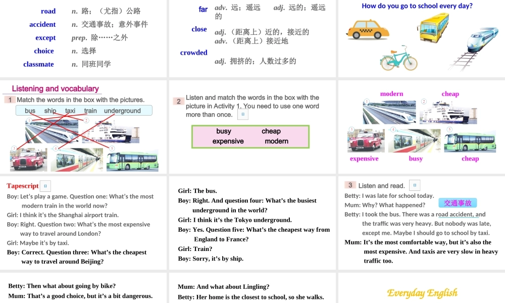 Module 4 Unit 1课件