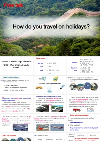 Module 4 Unit 2课件