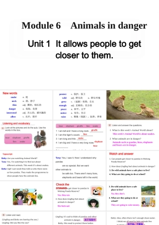 Module 6 Unit 1课件