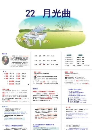 2019秋六年级语文上册 第七单元 22月光曲课件