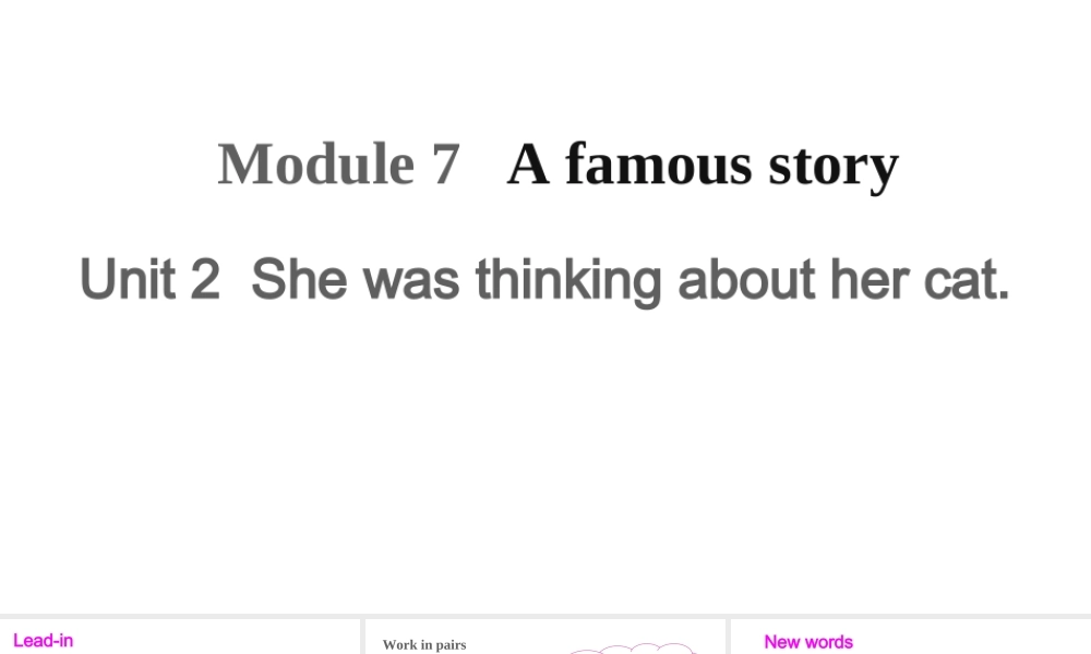 Module 7 Unit 2课件