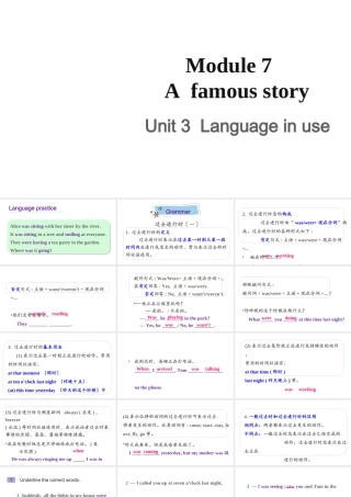 Module 7 Unit 3课件
