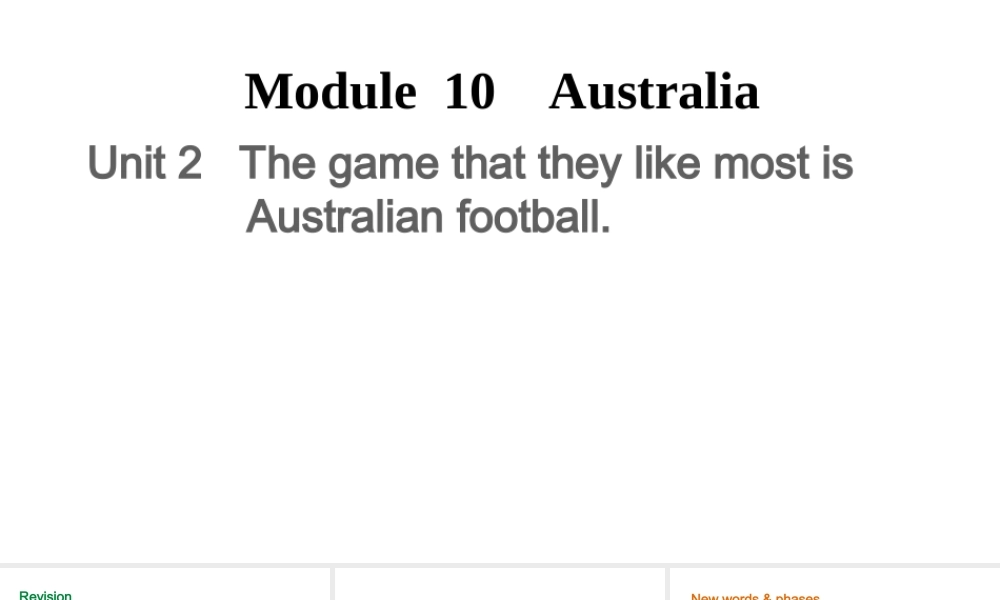 Module 10 Unit 2课件