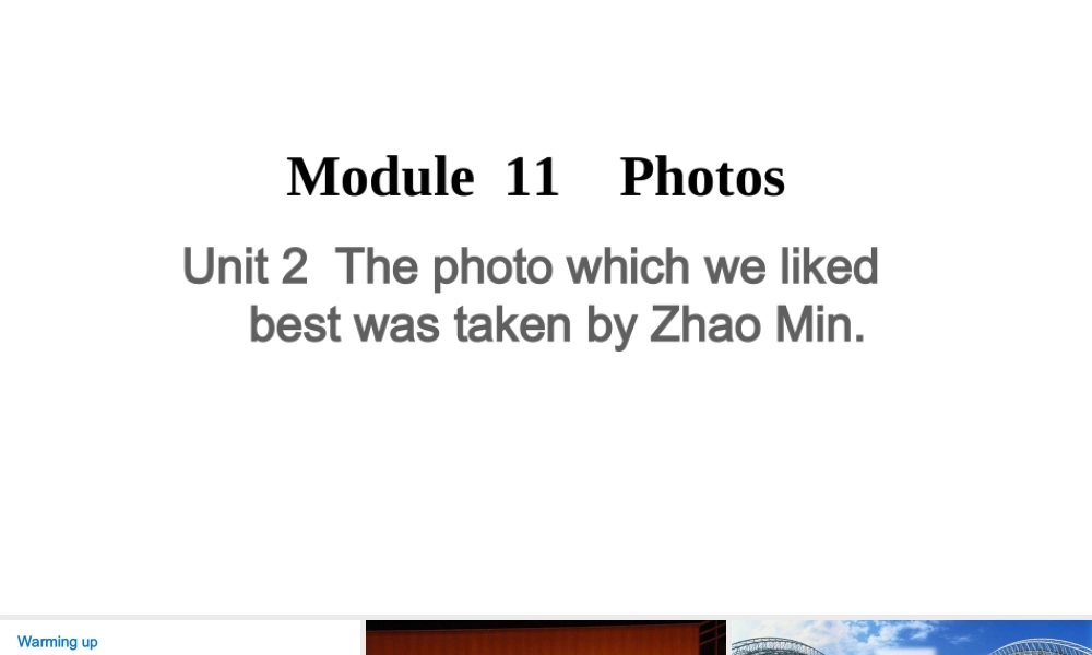 Module 11 Unit 2课件