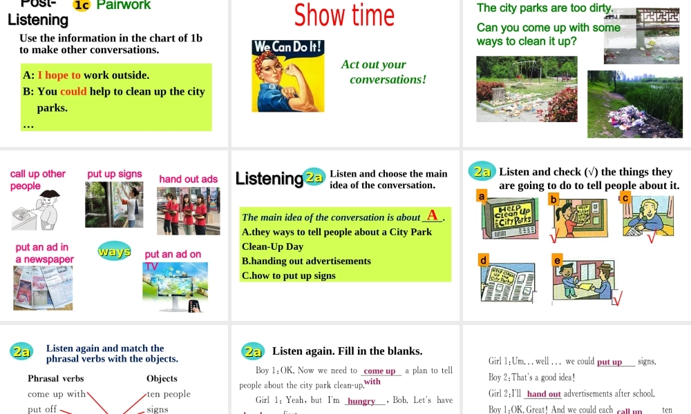 Period 1 Section A 1a-2d课件