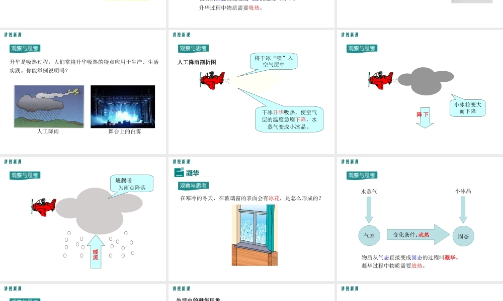 2020秋九年级物理全册 第十二章 温度与物态变化 第四节 升华与凝华教学课件 （新版）沪科版-（新版）沪科版初中九年级全册物理课件