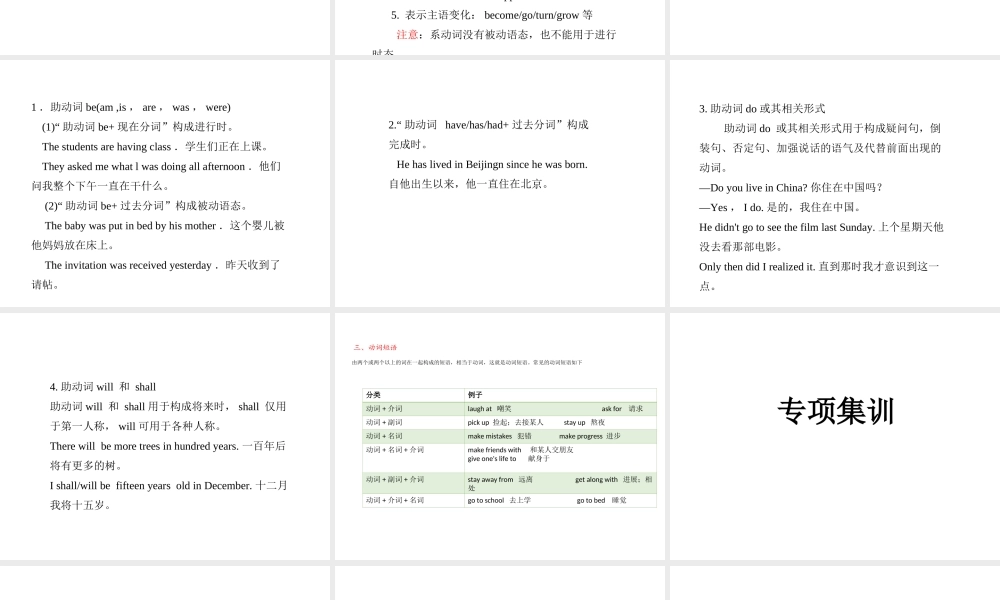 PK中考湖南省中考英语总复习 语法专题八 动词课件-人教版初中九年级全册英语课件