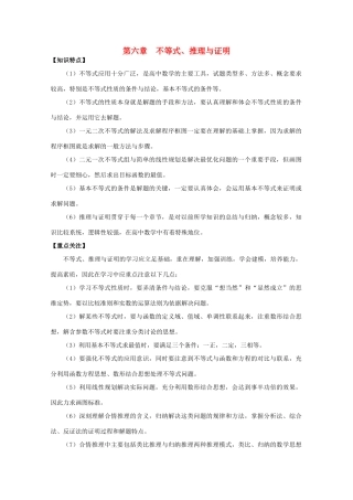 河北省2011年高考数学一轮复习 6.1不等式 精品导学案
