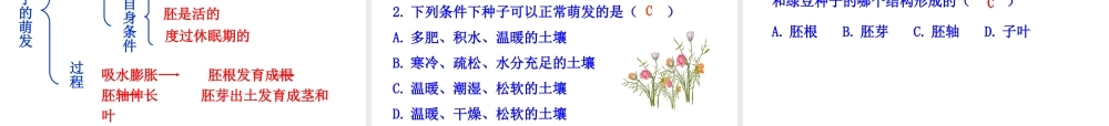 【世纪金榜】2015-2016学年七年级生物上册 3.2.1 种子的萌发教学课件 （新版）新人教版