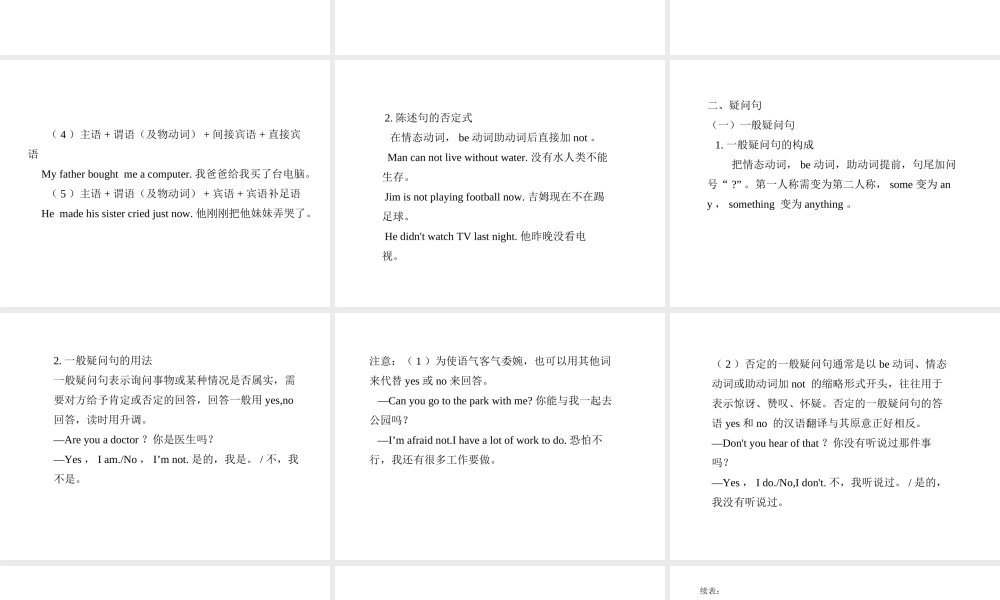 PK中考湖南省中考英语总复习 语法专题十二 简单句课件-人教版初中九年级全册英语课件