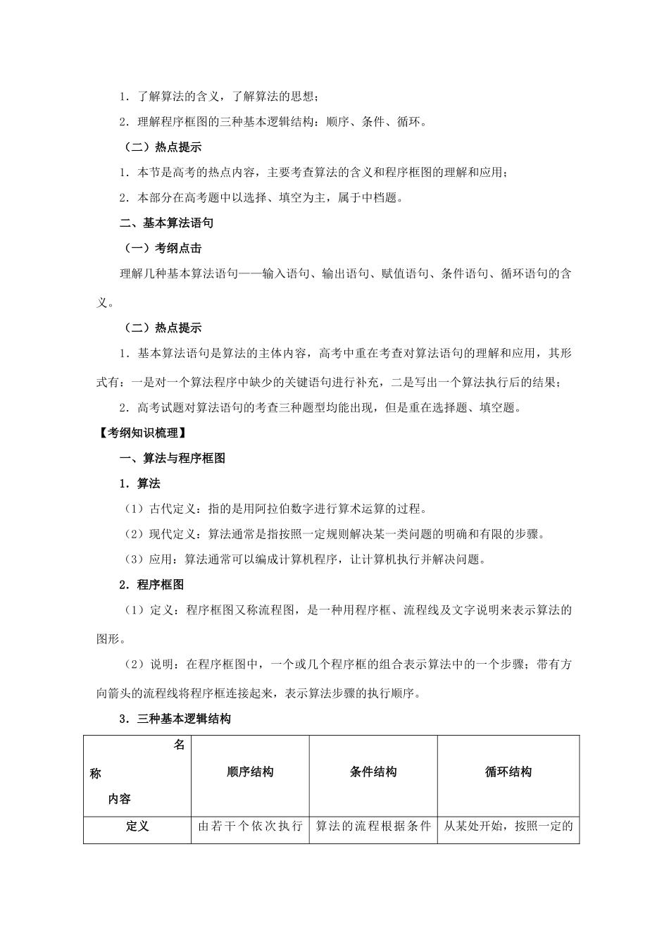 河北省2011年高考数学一轮复习 9.1基本算法语句与程序框图 精品导学案_第2页