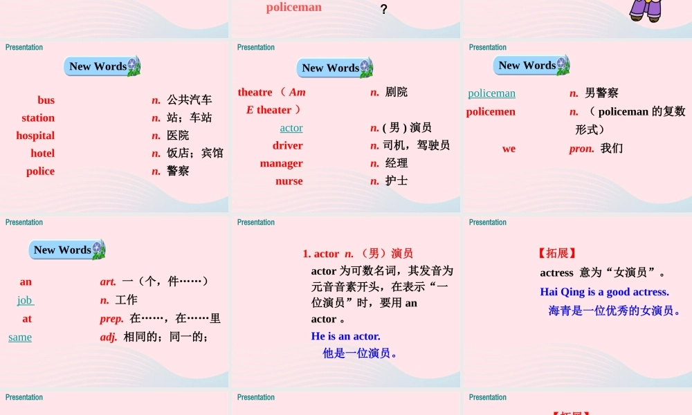 2019秋七年级英语上册 Module 2 My family Unit 2 These are my parents课件