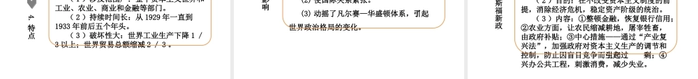 PK中考（湖南专用）中考历史总复习 第十八单元 苏联社会主义道路的探索和凡尔赛—华盛顿体系下的西方世界课件-人教版初中九年级全册历史课件