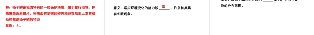 PK中考（江西专用）中考生物 八（三）动、植物的类群（一）习题课件-人教版初中九年级全册生物课件