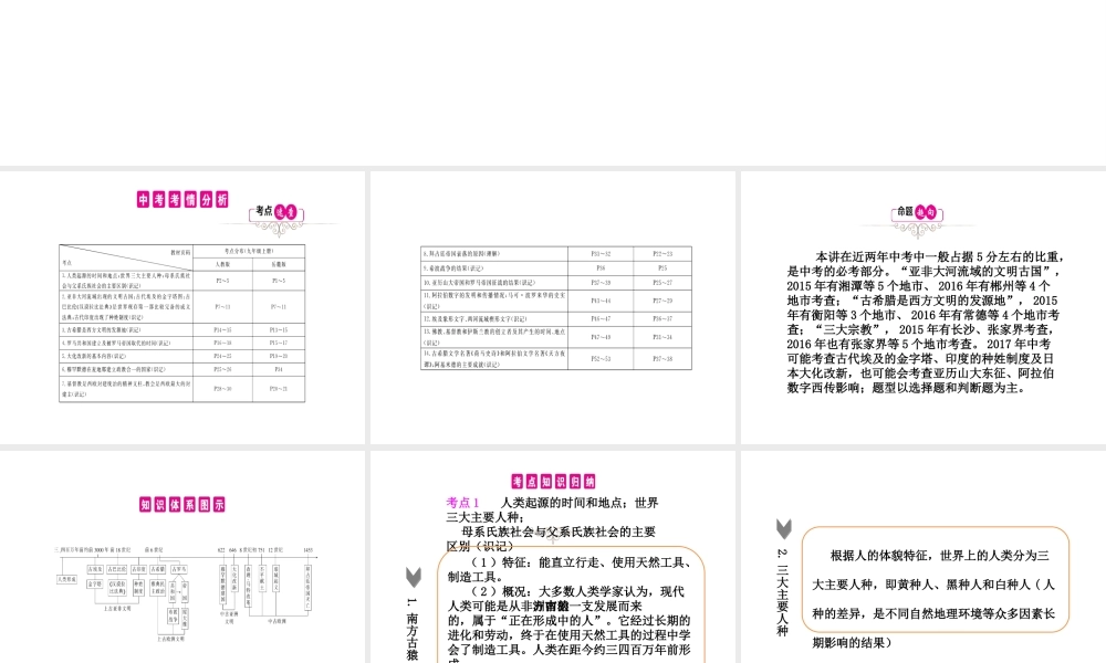 PK中考（湖南专用）中考历史总复习 第十四单元 史前时期的人类、上古人类文明与中古亚欧文明、文明的冲撞与融合及世界古代科学技术与思想文化课件-人教版初中九年级全册历史课件