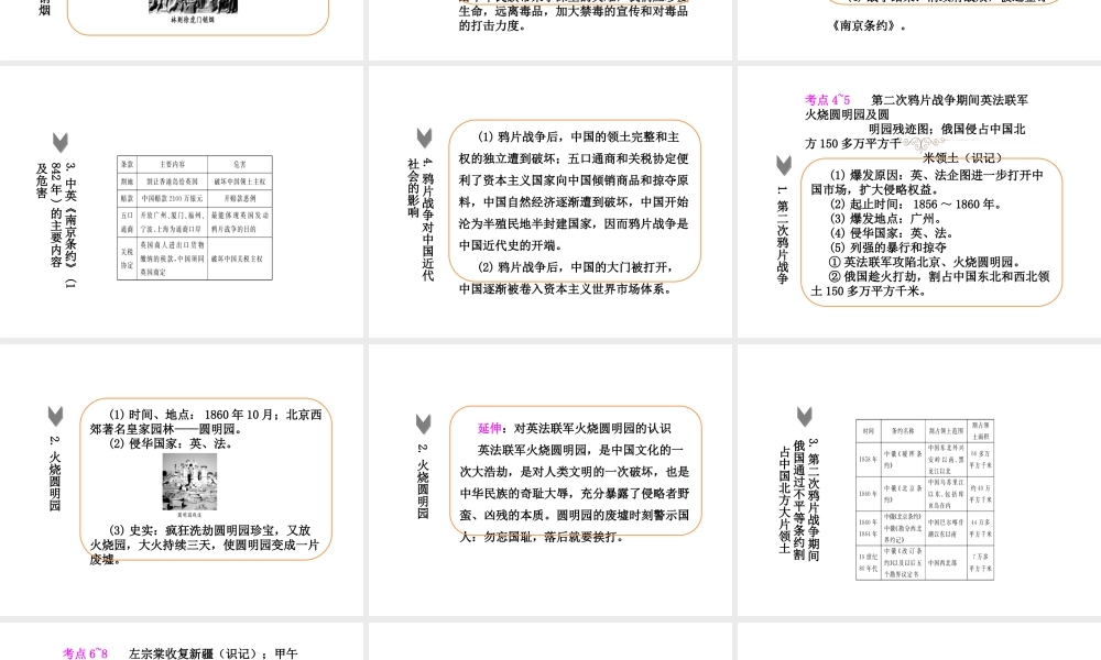 PK中考（湖南专用）中考历史总复习 第五单元 列强的侵略和中国人民的抗争课件-人教版初中九年级全册历史课件
