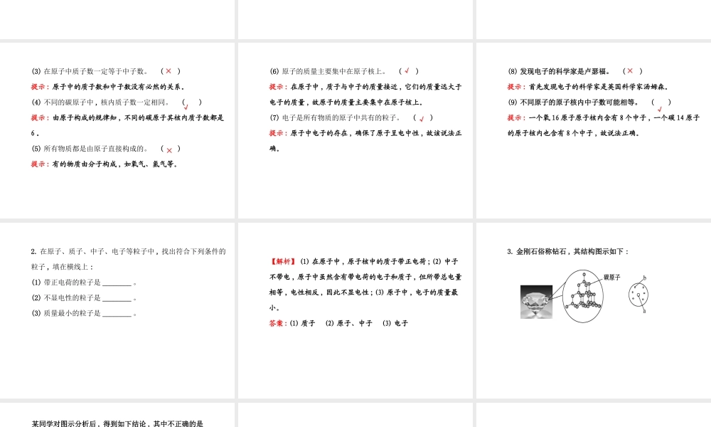 【世纪金源】2014年九年级化学上册 2.3.1 原子的结构课件 （新版）鲁教版