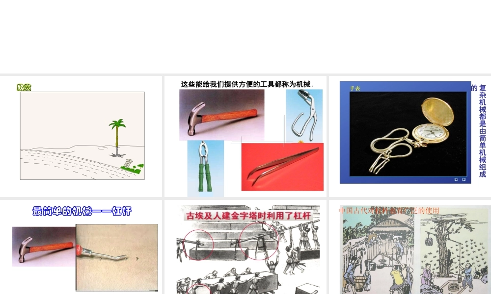 【倍速课时学练】2014秋九年级科学上册 第三章 第4节 简单机械 第1课时 杠杆课件 （新版）浙教版