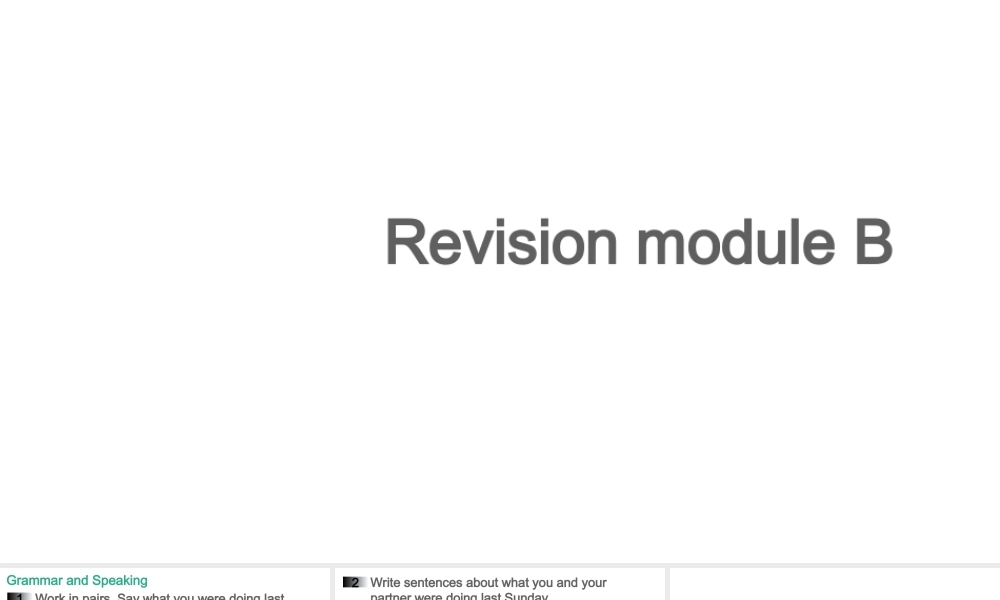 Revision module B课件
