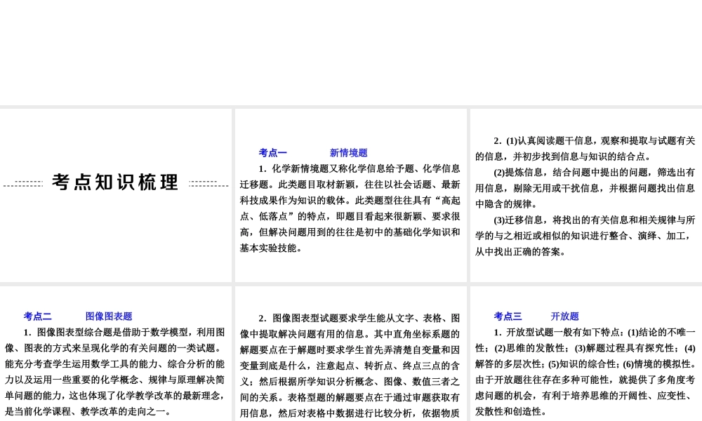 【中考备战策略】2014年中考化学总复习 第二部分 专题突破 专题七 热点题型 （含13年中考典例）课件 鲁教版