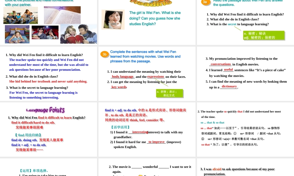 Section A (3a-3b)课件