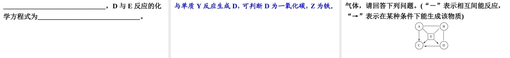 【中考备战策略】2014年中考化学总复习 第二部分 专题突破 专题四 物质的推断（含13年中考典例） 课件 新人教版