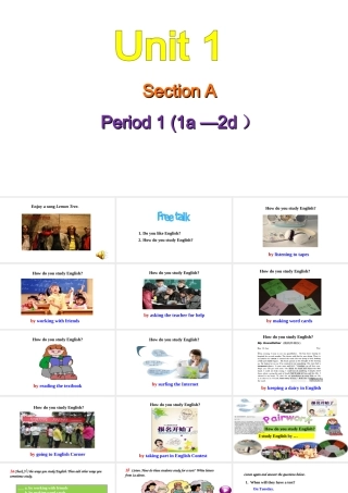 Section A(1a-2d)课件