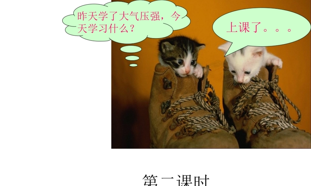 【倍速课时学练】八年级科学上册《2.3 大气的压强》大气压课件2 浙教版