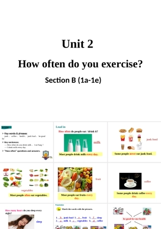 Section B (1a-1e) 教学课件