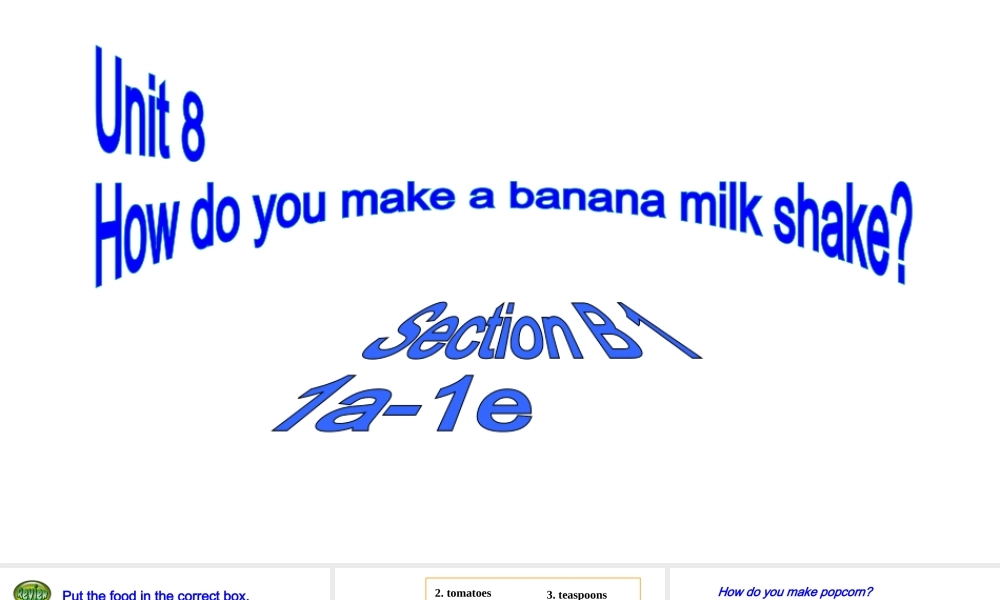 Section B (1a-1e)课件