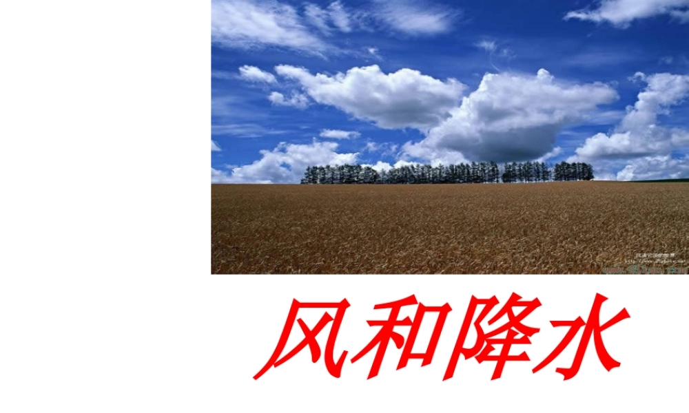 【倍速课时学练】八年级科学上册《2.4 风和降水》课件 浙教版