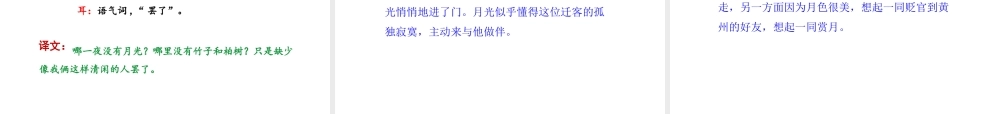 2018年八年级语文上册 第三单元 10 短文二篇 记承天寺夜游课件 新人教版